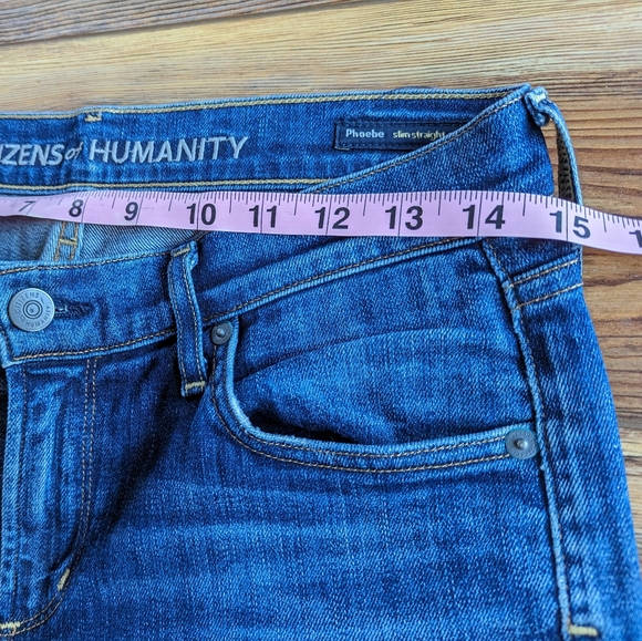 Citizens of Humanity Phoebe Slim Straight Cropped Denim Jeans Size 27 - Picture 12 of 15